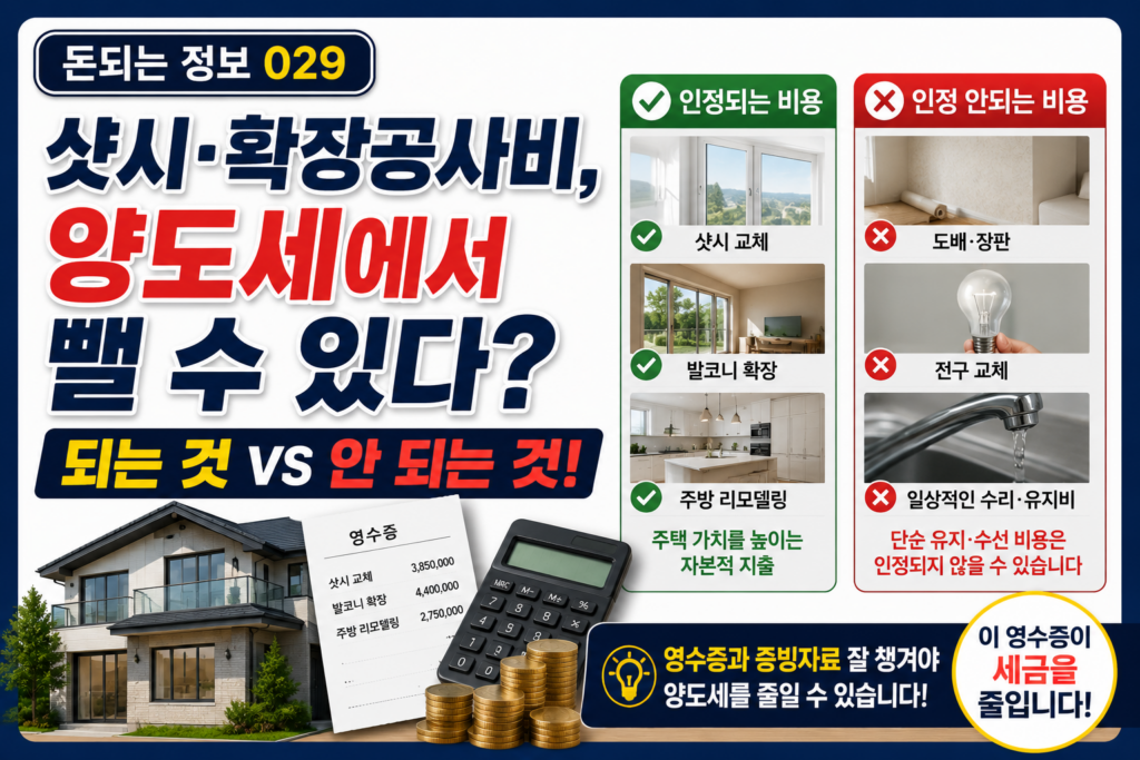 인테리어비용양도세 – 양도세에서 뺄 수 있는 것? 제품 이미지