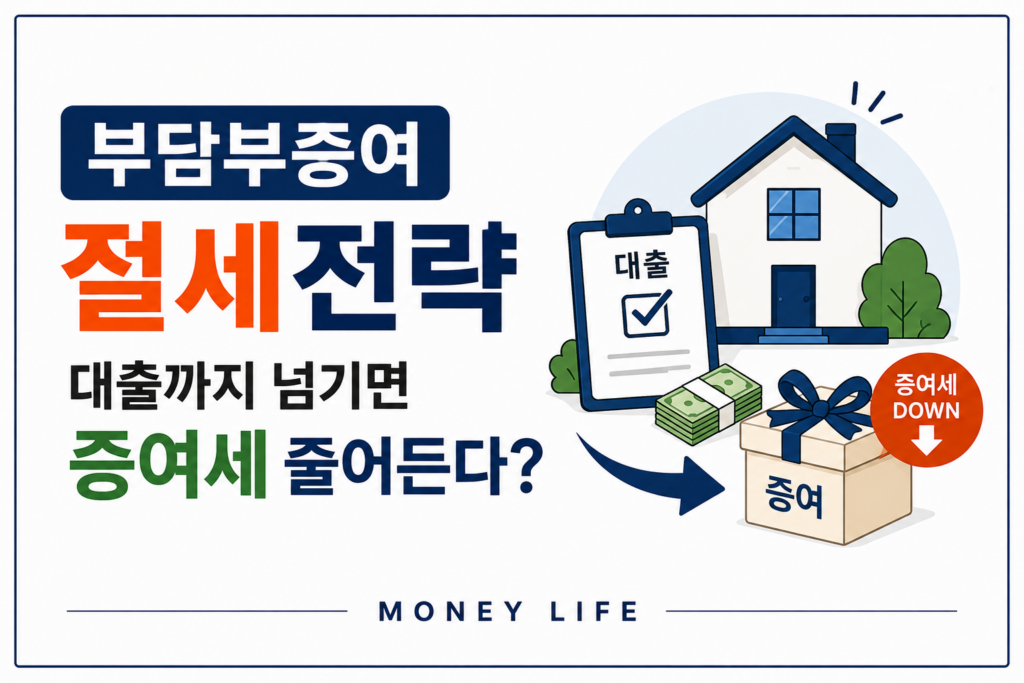 부담부증여 절세전략 – 대출까지 넘기면 증여세 줄어든다? 제품 이미지
