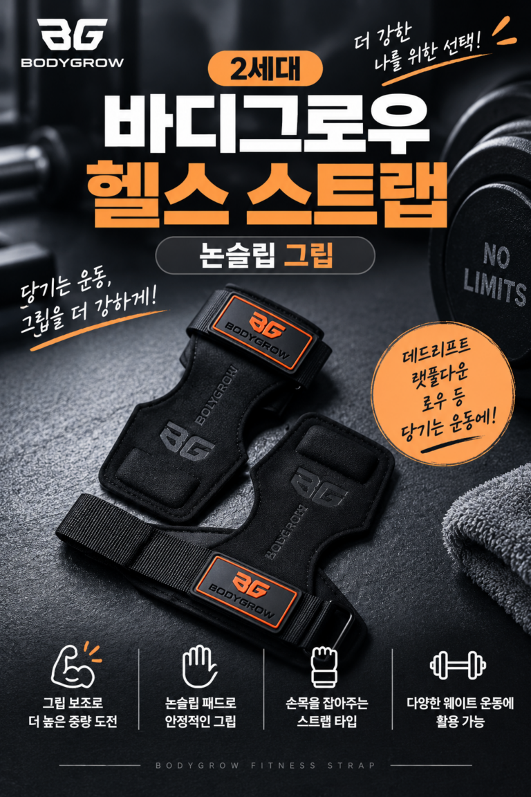 헬스 스트랩 바디그로우 논슬립 그립