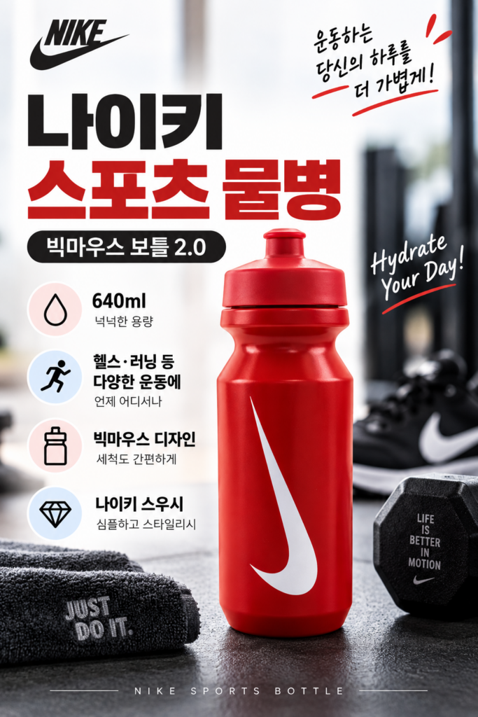 스포츠 물병 나이키 빅마우스 보틀 헬스물 2.0 AC4413-694 제품 이미지